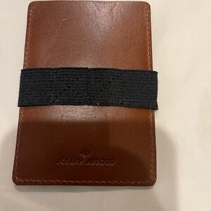 Joseph Abboud Brown Leather Credit card case
